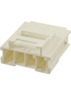 TE Connectivity - 1-1971771-4 - Female Housing Pitch6 mm Poles 1 x 4 Single row / Free hanging/cable mount Power Triple Lock, 1-1971771-4, TE Connectivity