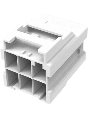 TE Connectivity - 1-1971774-3 - Female Housing Pitch6 mm Poles 2 x 3 Multi row / Free hanging/cable mount Power Triple Lock, 1-1971774-3, TE Connectivity