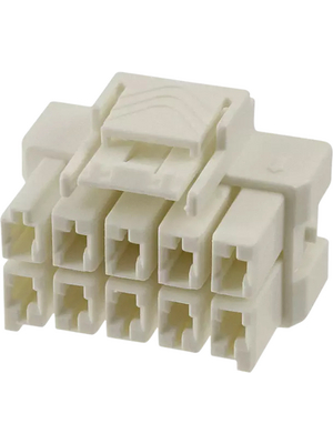 TE Connectivity - 1-1971776-5 - Male Housing Pitch6 mm Poles 2 x 5 Multi row / Free hanging/cable mount Power Triple Lock, 1-1971776-5, TE Connectivity