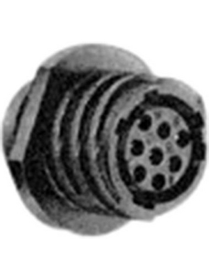 TE Connectivity - 206433-2 - Receptacle CPC2 Poles=8, accepts female contacts / Free hanging/cable mount, 206433-2, TE Connectivity