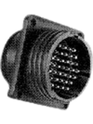 TE Connectivity - 206705-1 - Receptacle CPC1 Poles=9, accepts male contacts / Square Flange, 206705-1, TE Connectivity