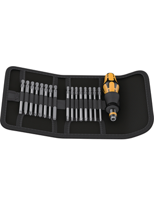 Wera - KRAFTFORM KOMPAKT 60 ESD - Kraftform Kompakt Bit set ESD, 17 p., 17 p., KRAFTFORM KOMPAKT 60 ESD, Wera