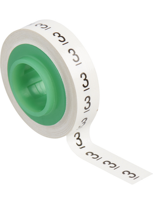 3M - SDR3 - Cable marking systems in individual dispensers 2.5 m 5.45 mm 3000 pcs black on white, SDR3, 3M