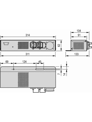 Pentair Schroff - 23207-115 - AC mains changeover switch, 23207-115, Pentair Schroff