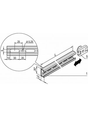 Pentair Schroff - 21101-127 - Slide nut, 21101-127, Pentair Schroff