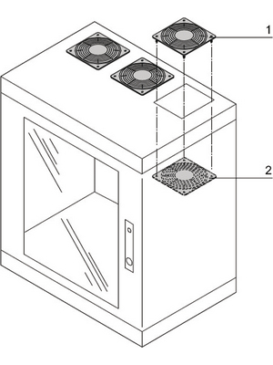 Pentair Schroff - 21236-127 - Protective grille 119 x 119 mm, 21236-127, Pentair Schroff