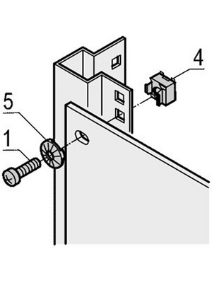 Pentair Schroff - 21120-131 - Earthing cage nut M6, 21120-131, Pentair Schroff