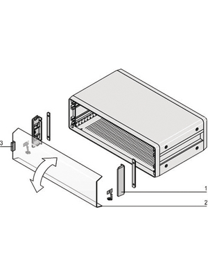 Pentair Schroff - 24575-137 - Front door, 3 HE, 42 TE, 24575-137, Pentair Schroff