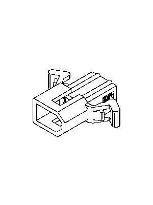 Molex - 0306-2023 - Crimp housing Pitch3.68 mm Poles 1 x 2 Standard .062", 0306-2023, Molex