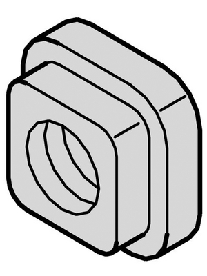 Pentair Schroff - 24560-140 - Square nuts M4, 24560-140, Pentair Schroff