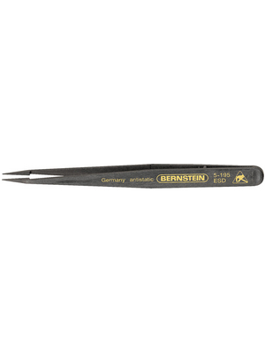 Bernstein - 5-195 - ESD Tweezers, ESD 120 mm, 5-195, Bernstein