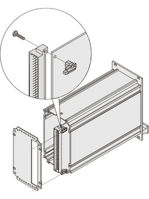 Pentair Schroff - 24812-201 - Board fixing Part, 3 HE, 24812-201, Pentair Schroff