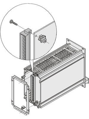 Pentair Schroff - 24812-301 - Board fixing Part, 3 HE, 24812-301, Pentair Schroff