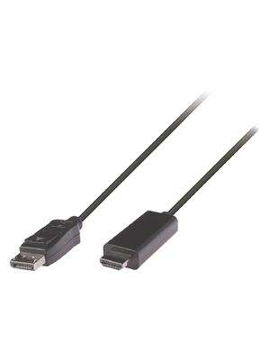 Valueline - VLCP37100B10 - Monitor cable 1.00 m black, VLCP37100B10, Valueline