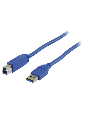 Valueline - VLCP61100L10 - USB Cable 1.00 m blue, VLCP61100L10, Valueline