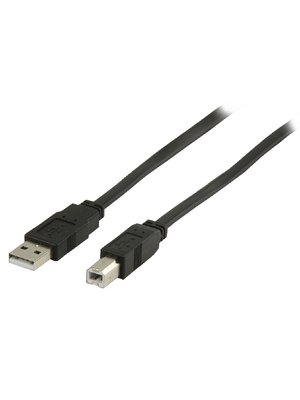 Valueline - VLCP60105B10 - USB Cable 1.00 m black, VLCP60105B10, Valueline
