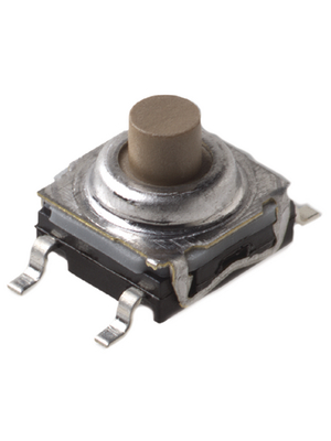 C&K - KSC521GR0HS - PCB Tact Switch with Rocker Option, SMD 6 x 6 mm top- or side actuation  32 VDC 50 mA beige, KSC521GR0HS, C&K