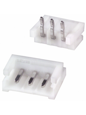 JST - S3B-EH (LF)(SN) - PCB pin header Pitch2.5 mm Poles 3 Single row / 90 / with shroud EH, S3B-EH (LF)(SN), JST