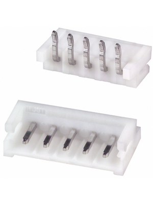 JST - S5B-EH (LF)(SN) - PCB pin header Pitch2.5 mm Poles 5 Single row / 90 / with shroud EH, S5B-EH (LF)(SN), JST