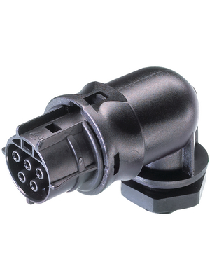 Wieland - RST20I5S B1 M90 SW - Connector M20, female, angled L3-N-PE Screw Connection, RST20I5S B1 M90 SW, Wieland