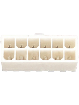 Molex - 39-28-8120 - Male header Pitch4.2 mm Poles 2 x 6 Mini-Fit Jr, 39-28-8120, Molex