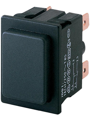 Marquardt - 1661.0101 - Push-button switch black 2P, 1661.0101, Marquardt