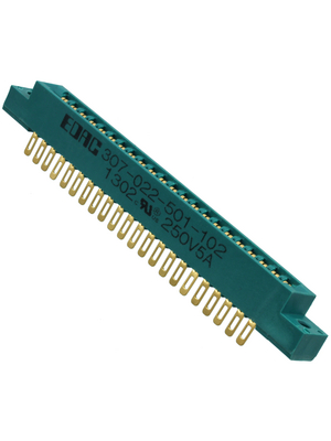 Edac - 307-022-501-102 - Card edge connector 22P, 307-022-501-102, Edac
