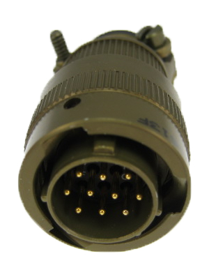ITT Corporation - MS3116F12-10P - Straight Plug MIL-C-26482 / KPT Male Poles 10, MS3116F12-10P, ITT Corporation