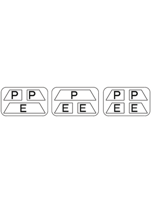 SMC - SV1000-74-1A - Sticker for P/R/PR block, SV1000-74-1A, SMC