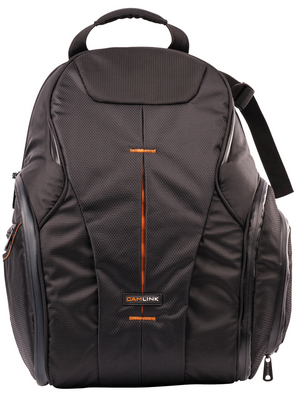 Camlink - CL-CB41 - Rucksack 150 x 290 x 410 mm black-orange, CL-CB41, Camlink