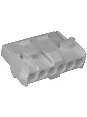 TE Connectivity - 926307-3 - Receptacle housing Pitch6.35 mm Poles 1 x 6 accepts male or female contacts / Single row MATE-N-LOK Universal, 926307-3, TE Connectivity