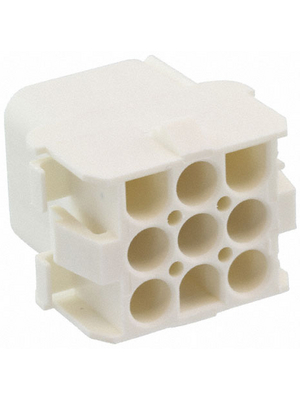 TE Connectivity - 927231-5 - Receptacle housing Pitch6.35 mm Poles 3 x 3 accepts male or female contacts / Multi row MATE-N-LOK Universal, 927231-5, TE Connectivity