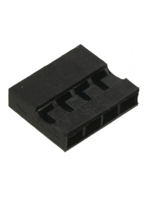 Harwin - M22-3010400 - Crimp housing Pitch2 mm Poles 1 x 4 Single row / straight / Free hanging/cable mount M22, M22-3010400, Harwin