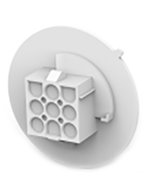 TE Connectivity - 794715-1 - Receptacle housing Pitch6.35 mm Poles 3 x 3 accepts male or female contacts / Multi row MATE-N-LOK Universal, 794715-1, TE Connectivity