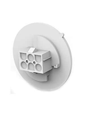 TE Connectivity - 794714-1 - Receptacle housing Pitch6.35 mm Poles 2 x 3 accepts male or female contacts / Double row MATE-N-LOK Universal, 794714-1, TE Connectivity