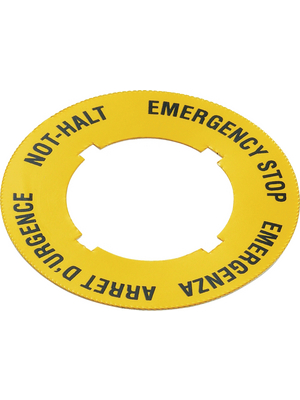 RAFI - 5.76.204.107/0400 - Adhesive label with legend yellow, 5.76.204.107/0400, RAFI