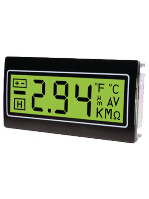 TDE Instruments - DPM962-TG - Digital panel meter 72 x 36 mm green, DPM962-TG, TDE Instruments
