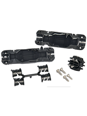 HellermannTyton - RELILIGHT V61.5 I2 PA66V0 BK 10 - Cable Fitting, RELILIGHT V61.5 I2 PA66V0 BK 10, HellermannTyton