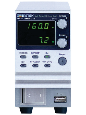GW Instek - PSW 160-7.2 - Laboratory Power Supply 1 Ch. 0...160 VDC 7.2 A, Programmable, PSW 160-7.2, GW Instek
