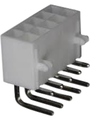 Molex - 39-30-0100 - Male header Pitch4.2 mm Poles 2 x 5 Double row / 90 / with shroud Mini-Fit Jr, 39-30-0100, Molex