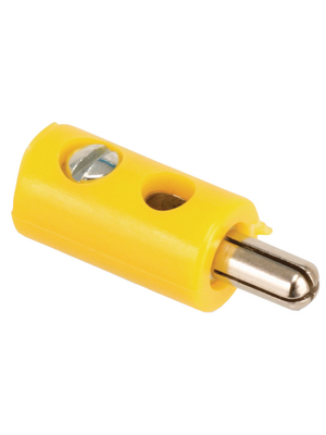 Donau - 2,6 MM GELB ZWERG-STECKER - Cable plug, yellow, 2,6 MM GELB ZWERG-STECKER, Donau