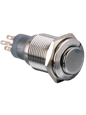 Bulgin - MP0045/3D0NN000 - Push-button Switch, vandal proof 16.2 mm 50 VAC 3 A 2 change-over (CO), MP0045/3D0NN000, Bulgin
