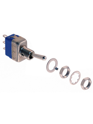 Apem - 11139A - Toggle switch on-off-on 1P, 11139A, Apem