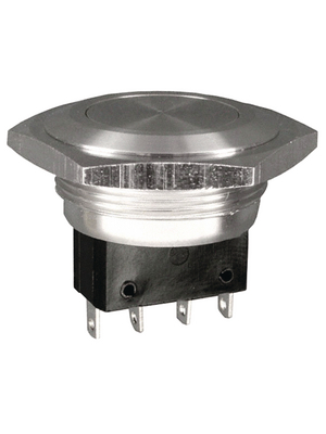 Bulgin - MP0027 - Push-button Switch, vandal proof 25.8 mm 250 VAC 5 A 1 make contact + 1 break contact, MP0027, Bulgin