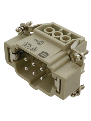 HARTING - 09 33 006 2601 - Pin insert Han E 6-pin, 09 33 006 2601, HARTING
