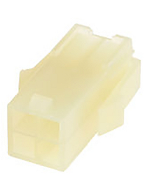 TE Connectivity - 172330-1 - Socket housing Pitch4.14 mm Poles 2 x 2 Double row / straight / for panel mount / accepts male or female contacts MATE-N-LOK Mini Universal, 172330-1, TE Connectivity
