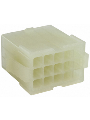 TE Connectivity - 172334-1 - Socket housing Pitch4.14 mm Poles 3 x 5 Multi row / straight / for panel mount / accepts male or female contacts MATE-N-LOK Mini Universal, 172334-1, TE Connectivity