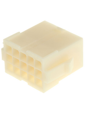 TE Connectivity - 172163-1 - Socket housing Pitch4.14 mm Poles 3 x 5 Multi row / for panel mount / straight / accepts male or female contacts MATE-N-LOK Mini Universal, 172163-1, TE Connectivity