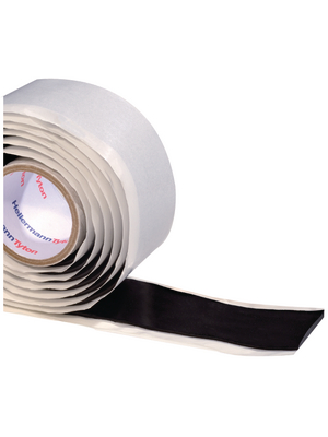 HellermannTyton - HTAPE-POWER750 BK - Self-fusing Rubber Tapes, HelaTape Power 750 black 38 mmx1.5 m PU=Reel, HTAPE-POWER750 BK, HellermannTyton