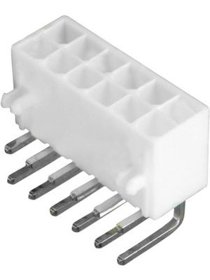 Molex - 39-30-0120 - Male header Pitch4.2 mm Poles 2 x 6 Double row / 90 / with shroud Mini-Fit Jr, 39-30-0120, Molex